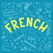 French. Language Hand Drawn Doodles And Lettering. Language Educ